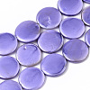 Spray Painted Natural Freshwater Shell Beads Strands X-SHEL-S276-67B-01-1