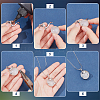 4Pcs 4 Styles Brass Pendant Irregular Cabochon Settings KK-NB0003-73B-3