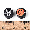 Printed Handmade Polymer Clay Beads CLAY-T022-12C-3