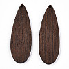 Natural Wenge Wood Big Pendants WOOD-T023-73-2
