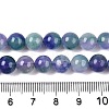 Dyed Natural White Jade Beads Strands G-T138-8mm-210-11-5