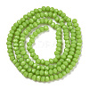 Opaque Solid Color Imitation Jade Glass Beads Strands EGLA-A044-P6mm-D30-2