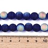 Frosted Transparent Glass Beads Strands LS-GLAA-T032-T10mm-MBB15-4