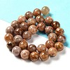 Natural Flower Agate Beads Strands G-B044-A01-04-5