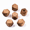 Painted Natural Wood Beads WOOD-T021-52A-09-1