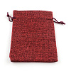 Burlap Packing Pouches Drawstring Bags LS-ABAG-Q050-15x20-06-1