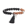 Mala Beads Bracelet BJEW-JB08264-1