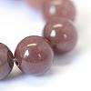 Natural Purple Aventurine Round Bead Strands G-E334-10mm-21-4