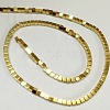 Electroplate Non-magnetic Synthetic Hematite Beads Strands X-G-J170A-3x3mm-08-2