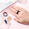 201 Stainless Steel Grooved Finger Ring Settings STAS-TAC0001-10F-B-2