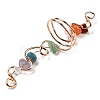 Natural Mixed Gemstone Chips Wide Ring G-Q1002-08RG-2