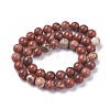 Natural Red Jasper Beads Strands G-F348-02-10mm-2