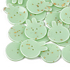 2-Hole Bunny Cellulose Acetate(Resin) Buttons BUTT-S023-09A-1