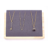 Wood Jewelry Displays Stands ODIS-WH0006-43-1