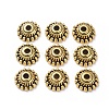 Tibetan Style Alloy Caps GLF1235Y-NF-1