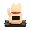ABS Plastic Solar Powered Maneki-neko Figurines DJEW-B017-01B-02-4