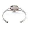 Rack Plating Brass Open Cuff Bangle Making KK-M098-01P-3