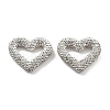 Heart Shape Polymer Clay Rhinestone Beads CLAY-NH0001-09A-14-1