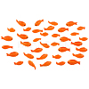 36Pcs 3 Styles Fish Resin Ornaments RESI-CN0001-03-1