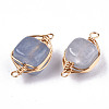 Natural Agate Links Connectors G-T131-99C-2