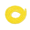 Opaque Solid Color Imitation Jade Glass Beads Strands EGLA-A044-P1mm-D04-3