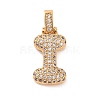 Brass Micro Pave Cubic Zirconia Pendants KK-C076-29I-G01-1