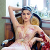 2Pcs 2 Styles Alloy Rhinestone Mesh Headbands OHAR-NB0001-30-5