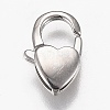 Tarnish Resistant Polished 316 Surgical Stainless Steel Lobster Claw Clasps STAS-Z013-08P-2