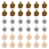 DICOSMETIC 90Pcs 3 Colors Tibetan Style Alloy Pendants FIND-DC0004-18-1