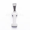 Non-Tarnish 304 Stainless Steel Letter Pendants STAS-H127-I-P-1