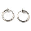 304 Stainless Steel Clip-on Earrings X-EJEW-P232-01P-1
