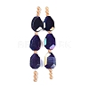 Electroplated Natural Agate Beads Strands G-L604-B01-01B-1