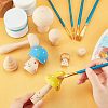 8Pcs Mushroom & Christmas Tree Schima Superba Wooden Children Toys WOOD-NB0001-75-3
