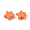 Opaque Acrylic Beads X-SACR-WH0002-07F-2