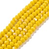 Electroplate Opaque Solid Color Glass Beads Strands LS-EGLA-A034-P4mm-L02-1