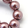 Baking Paint Pearlized Glass Pearl Round Bead Strands HY-Q003-12mm-58-3