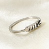 Non-Tarnish 304 Stainless Steel Moon Phase Finger Ring for Women RJEW-A006-04P-3