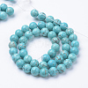 Synthetic Green Turquoise Beads Strands G-T055-6mm-12-1-2