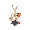 Halloween Theme Alloy Enamel Keychains KEYC-TA00012-3