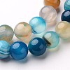 Natural Striped Agate/Banded Agate Beads Strands X-G-D845-01E-10mm-3