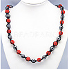 Fashion Polymer Clay Rhinestone Necklaces X-NJEW-Q172-2-2
