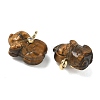 Natural Tiger Eye Carved Pendants GG-CBA105B-03I-G-2