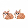 Alloy Enamel Pendants ENAM-M046-11G-D-2