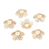 Brass 5-Petal Bead Caps KK-K251-08G-2