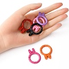 10Pcs Spray Painted Alloy Spring Gate Rings FIND-YW0001-64-4