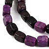 Natural Dyed White Jade(Imitation Charoite) Beads Strands GG-CBA0743-D02-01-4