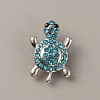 Alloy Rhinestone Snap Buttons LS-FIND-WH0111-246-1
