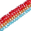 Electroplate Glass Bead Strands EGLA-R015-4mm-M-1