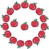 18Pcs Computerized Embroidery Cloth Iron On/Sew On Patches PATC-CA0001-01-1