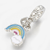 Alloy Enamel European Dangle Charms X-MPDL-Q209-085P-1